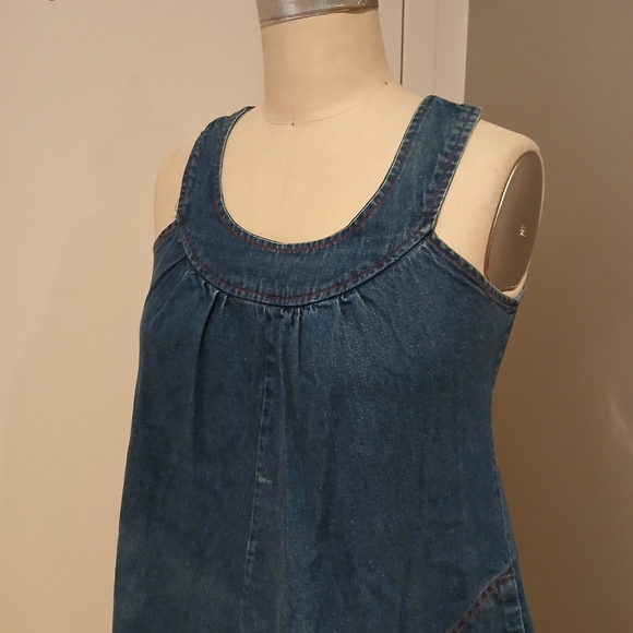 Vintage Prelude Denim Jumper Dress Size 6 - Picture 3 of 10
